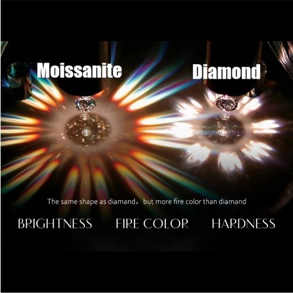 Certified 2ct t.w. Moissanite Round Halo Engagement Wedding Ring NEW - Picture 8 of 10